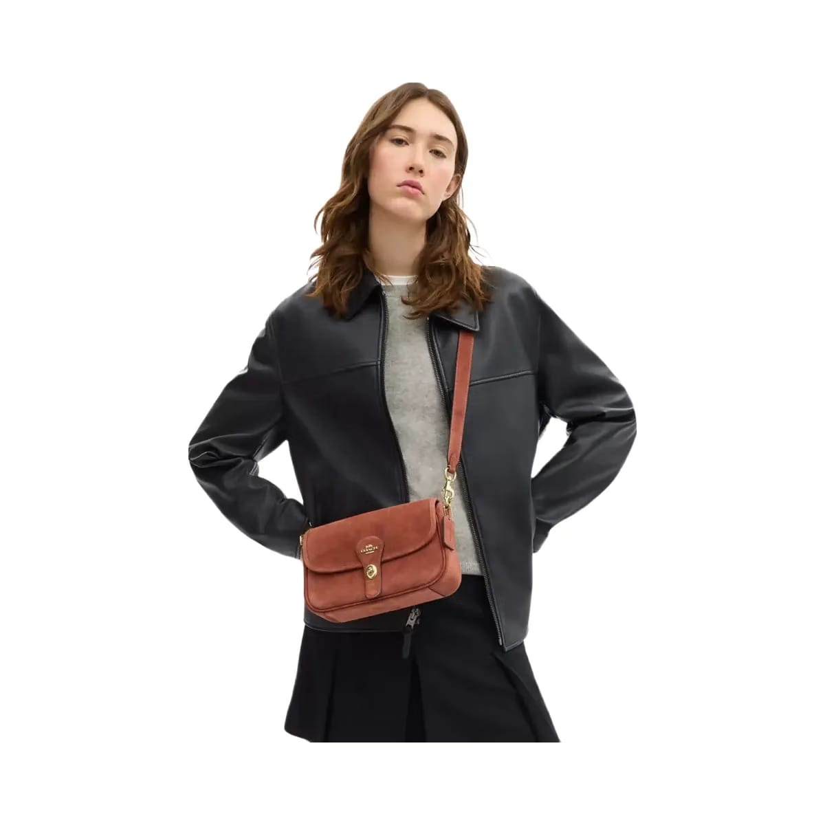 Coach Hadley Shoulder Bag in Gold Clay