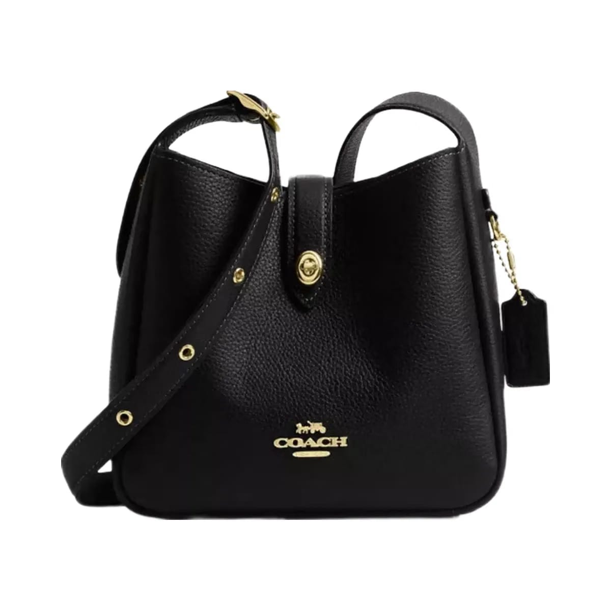 Coach Hadley Mini Crossbody Bag in Gold Black