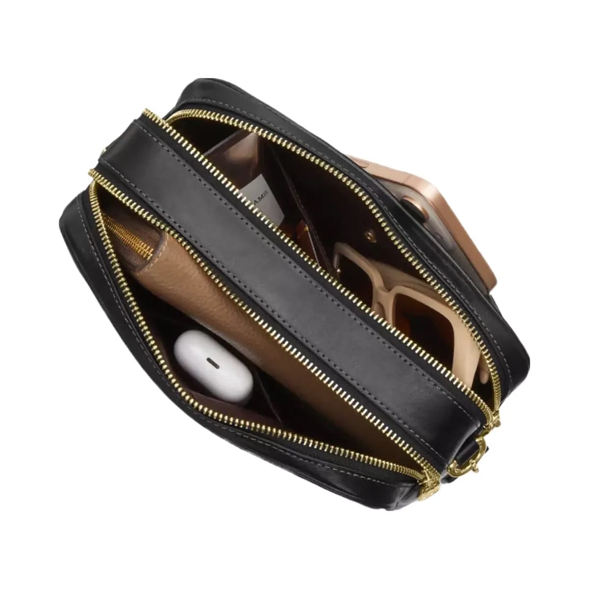 Coach Carey Crossbody Bag in Gold Black