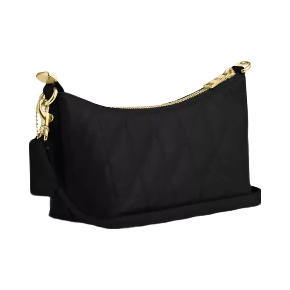 Coach Caitlin Shoulder Bag With Quilting in Gold Black