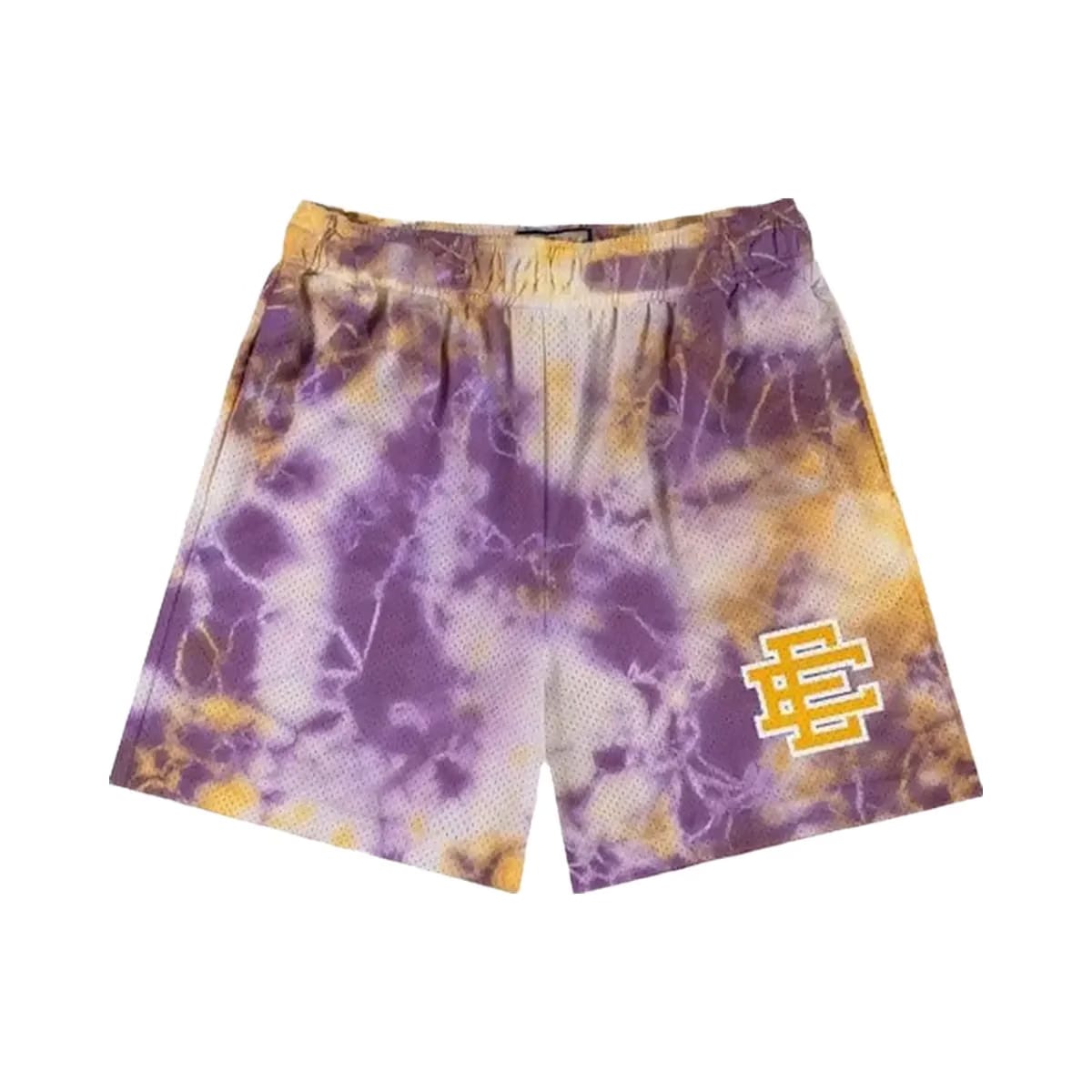 Eric Emanuel Ee Basic Core Short Purple Tie Dye Yellow