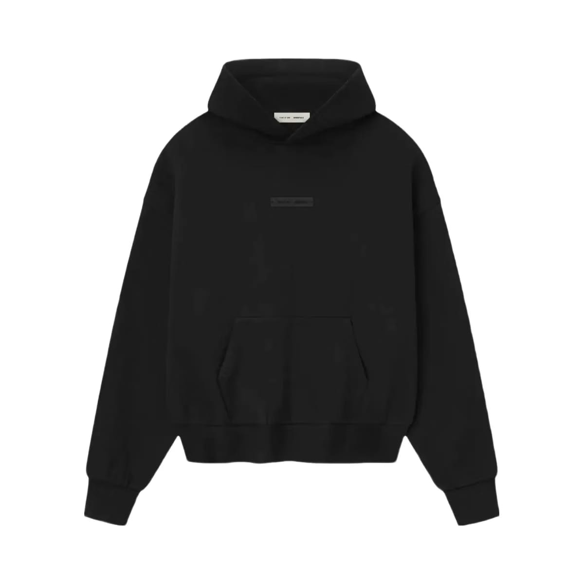 Essentials Fear Of God Essentials Classic Fleece Hoodie Jet Black Ss25
