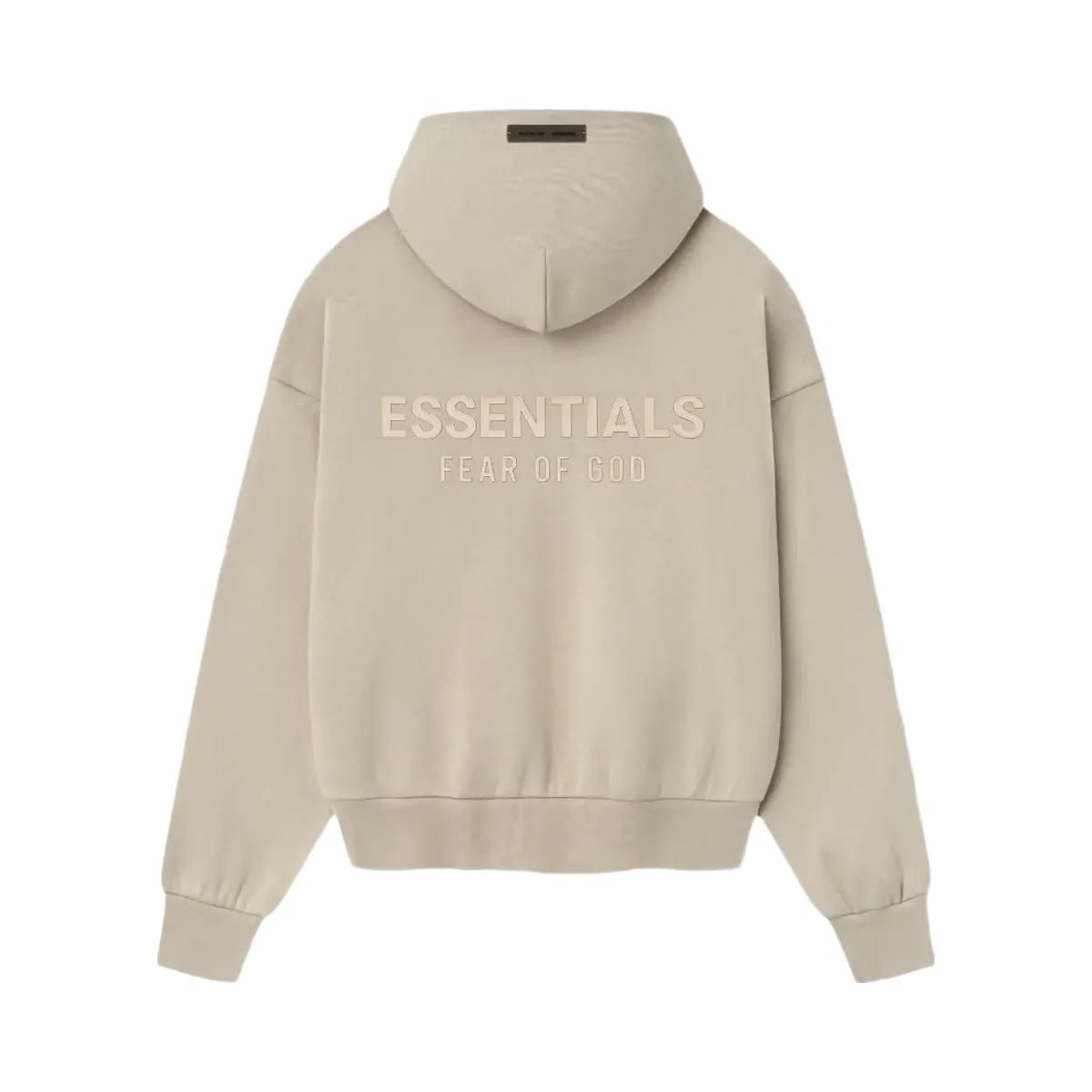 Essentials Fear Of God Essentials Classic Fleece Zip Up Hoodie Timber