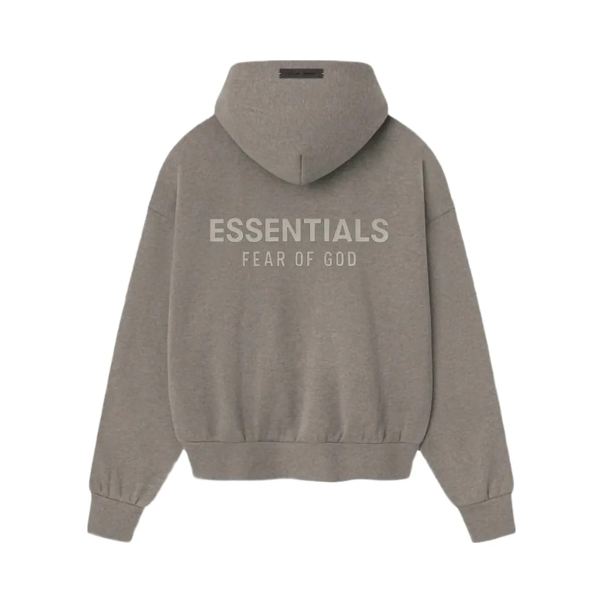 Essentials Fear Of God Essentials Classic Fleece Zip Up Hoodie Homestead Heather
