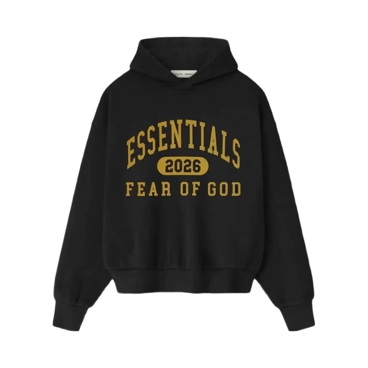 Essentials Fear Of God Essentials Classic Fleece Hoodie Vintage Black