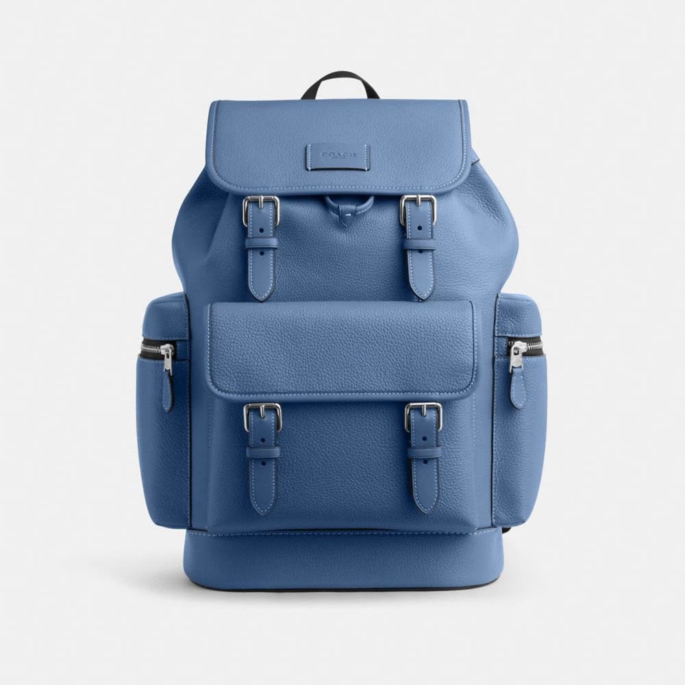 Coach Sprint Backpack Silver Light Denim