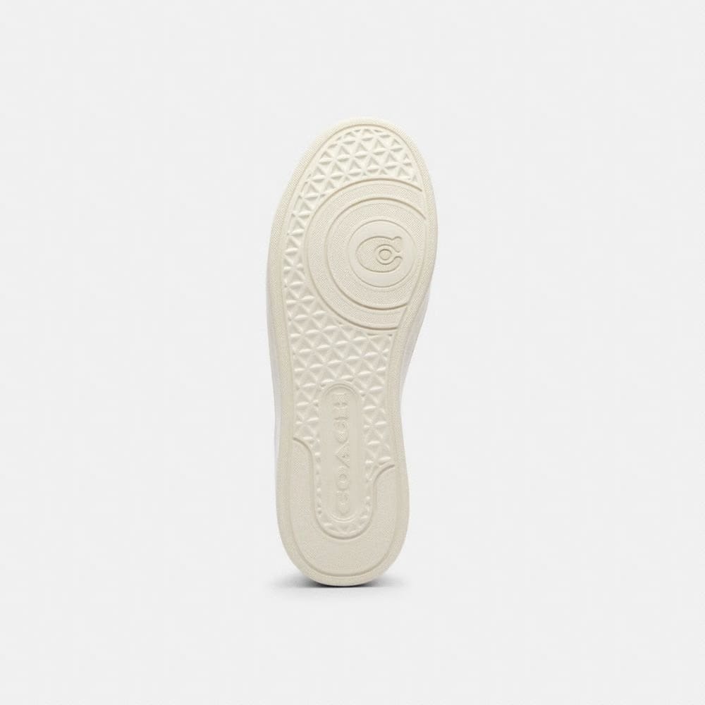 Women's Coach High Line Sneaker In Signature Canvas Off White