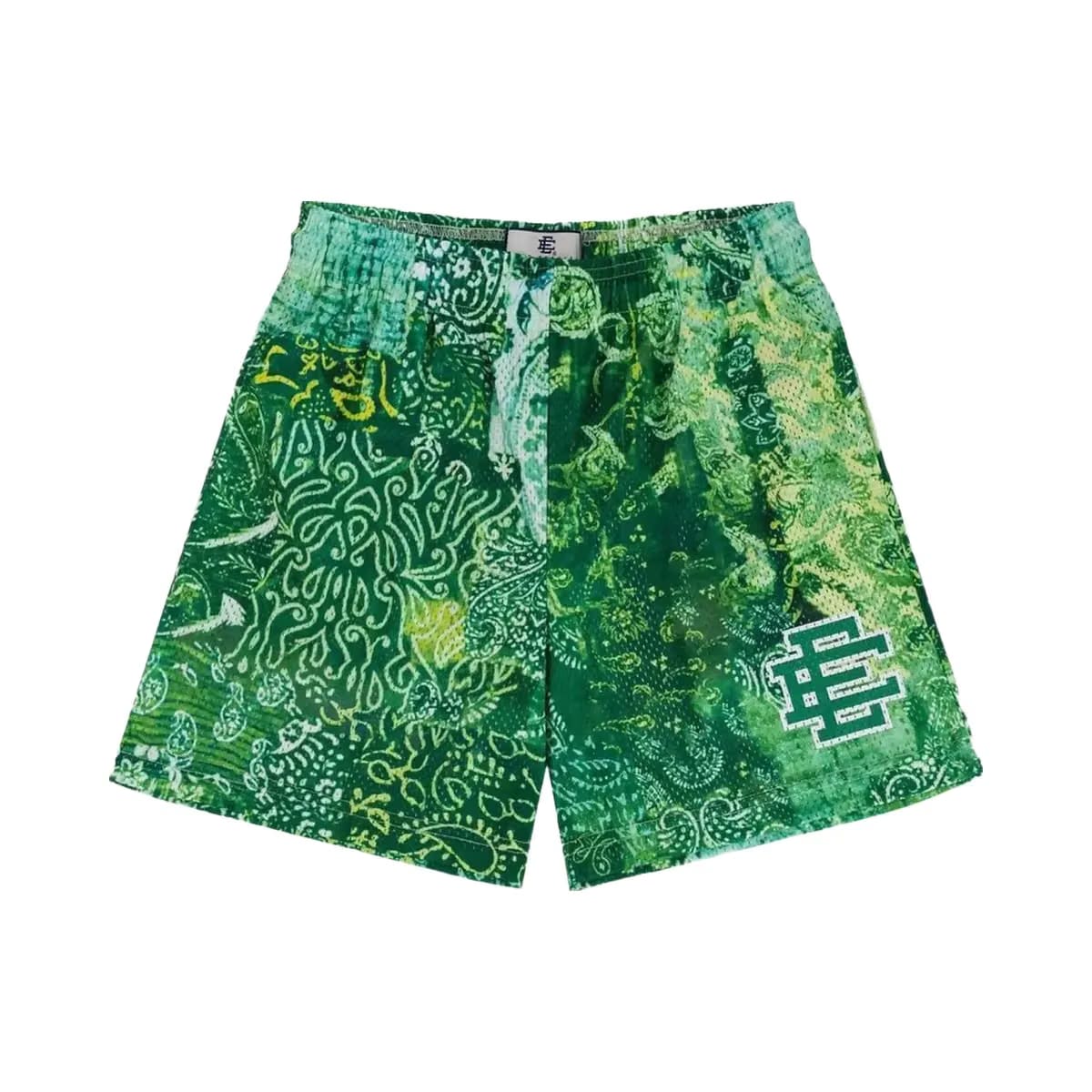 Eric Emanuel Ee Basic Core Short Neon Green Paisley
