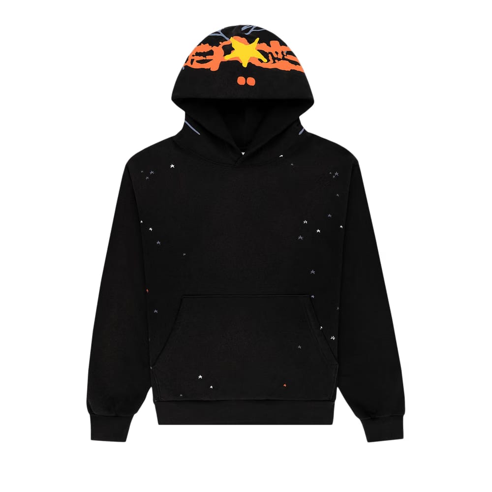 SP5DER Heavy Web Hoodie Black