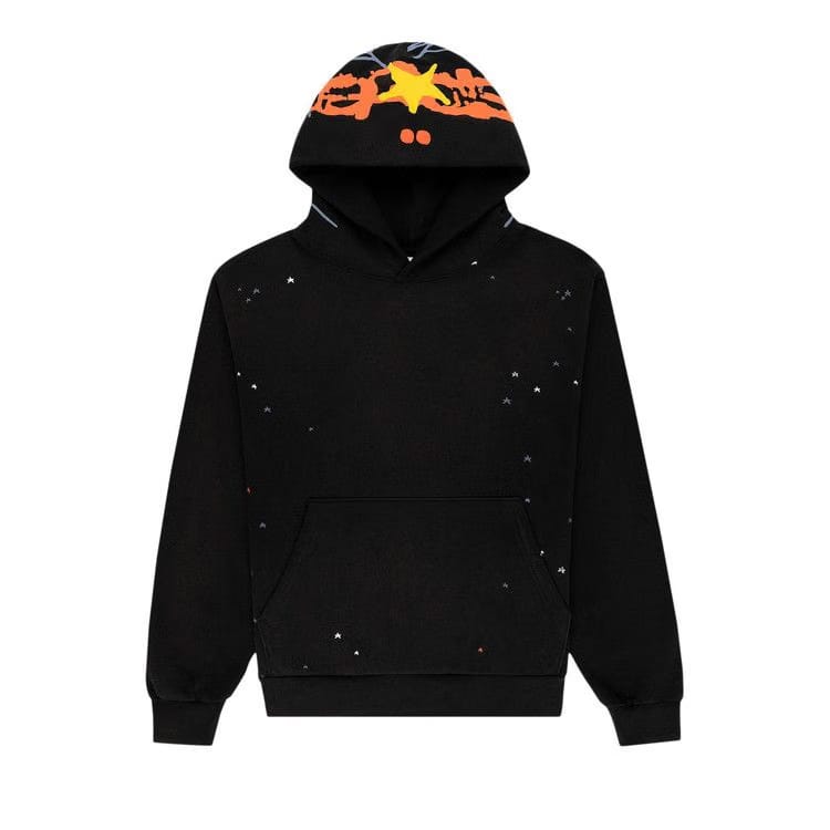 SP5DER Heavy Web Hoodie Black