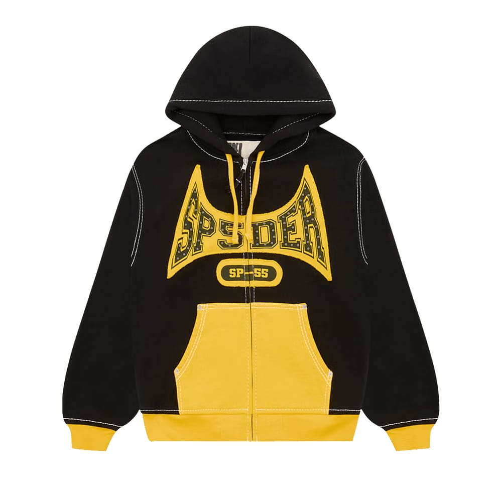 SP5DER T F Zip Hoodie Black