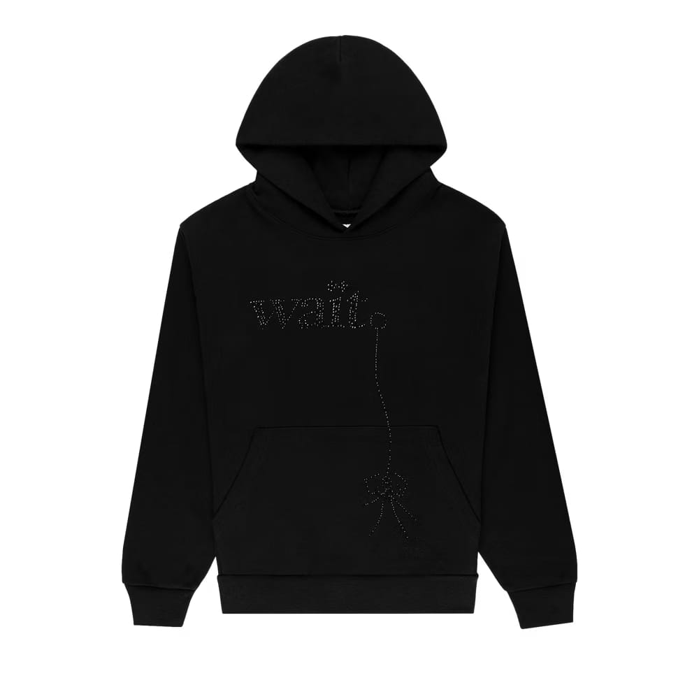 Sp5Der Wait Stone Hoodie Black