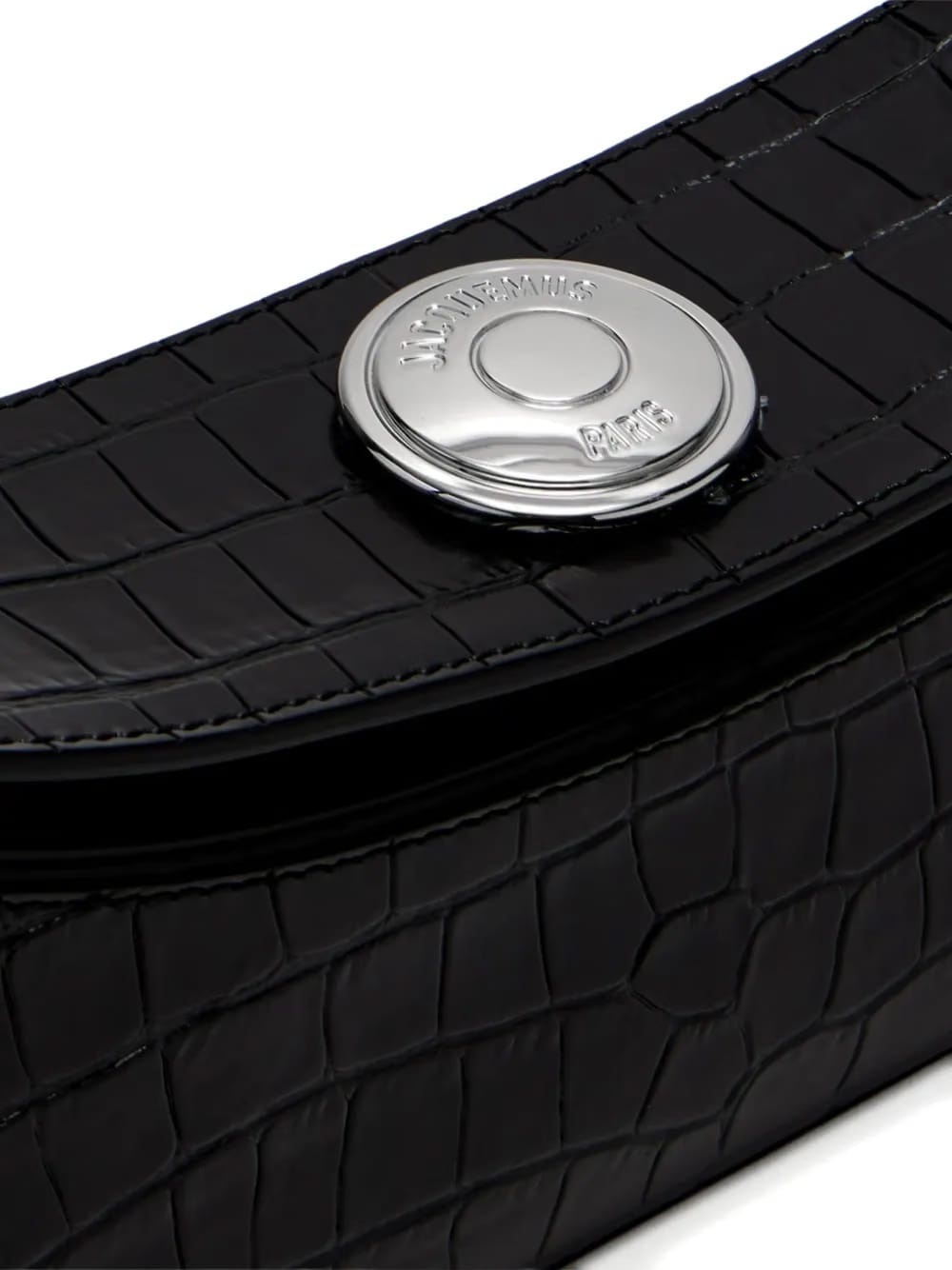 A Clutch Ovalo crocodile-embossed shoulder bag