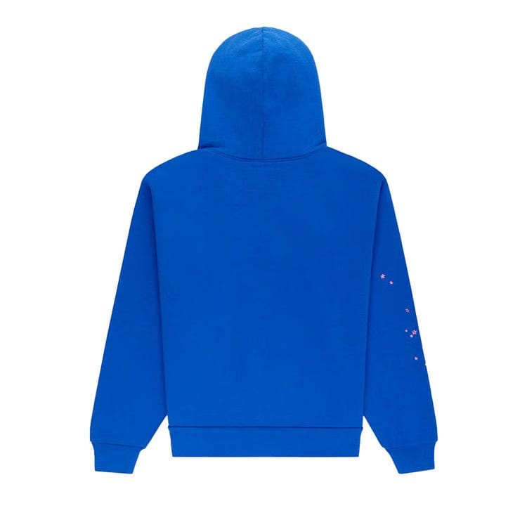 SP5DER Angel Number Hoodie Blue