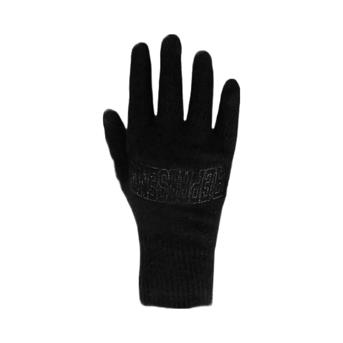 Represent Arch Knitted Gloves Jet Black