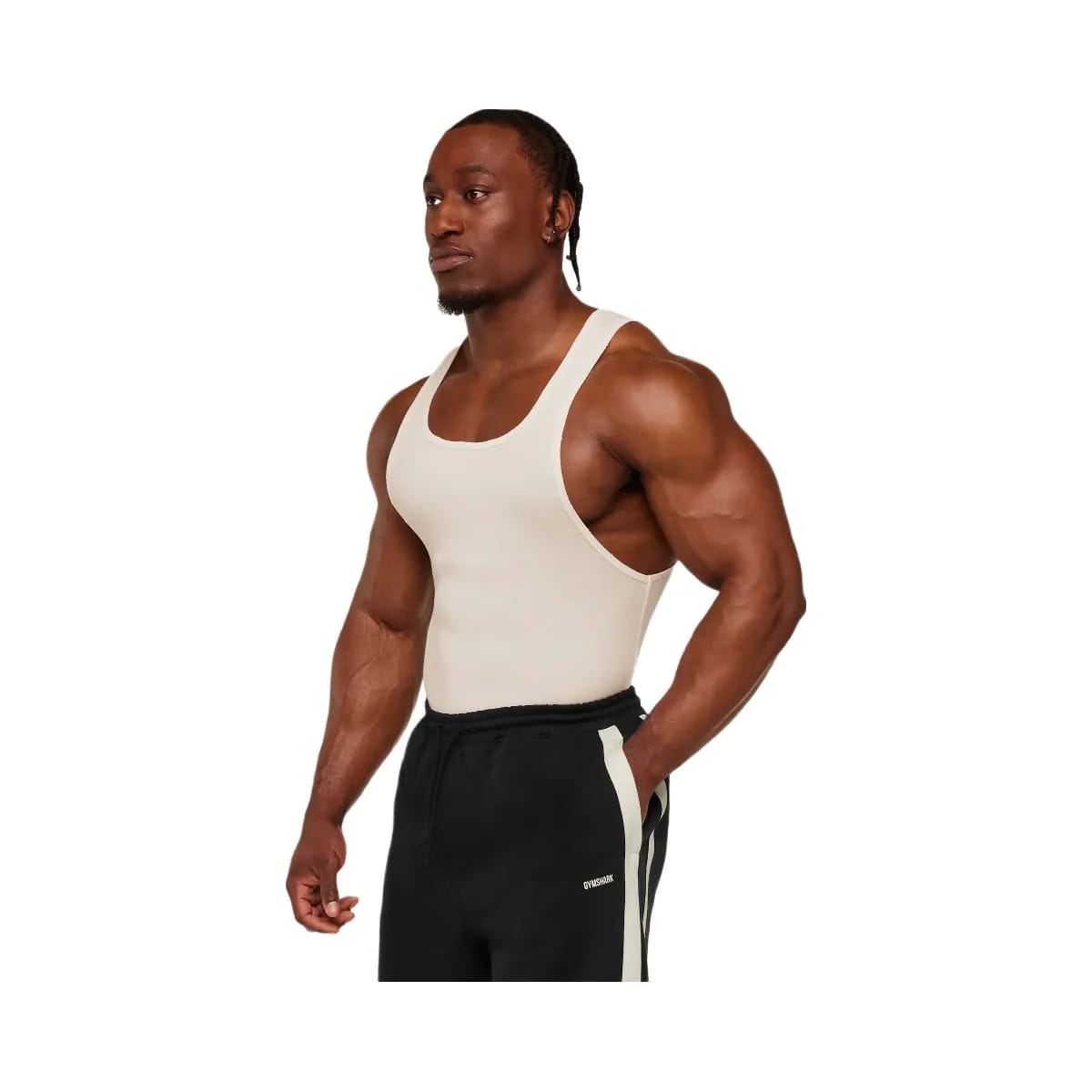 Gymshark x CBUM Ribbed Tank - Soft White