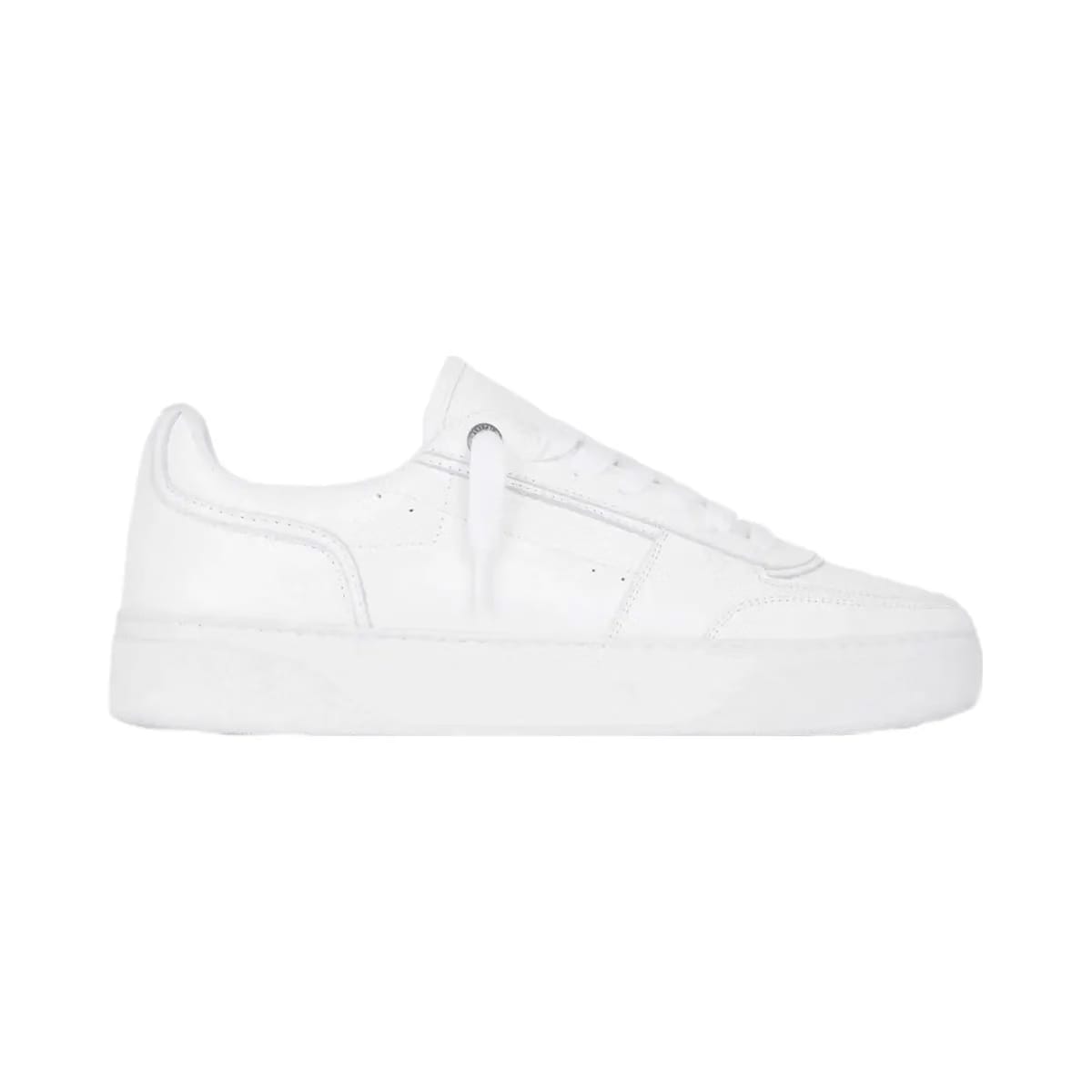 Represent Initial Sneaker Leather Flat White