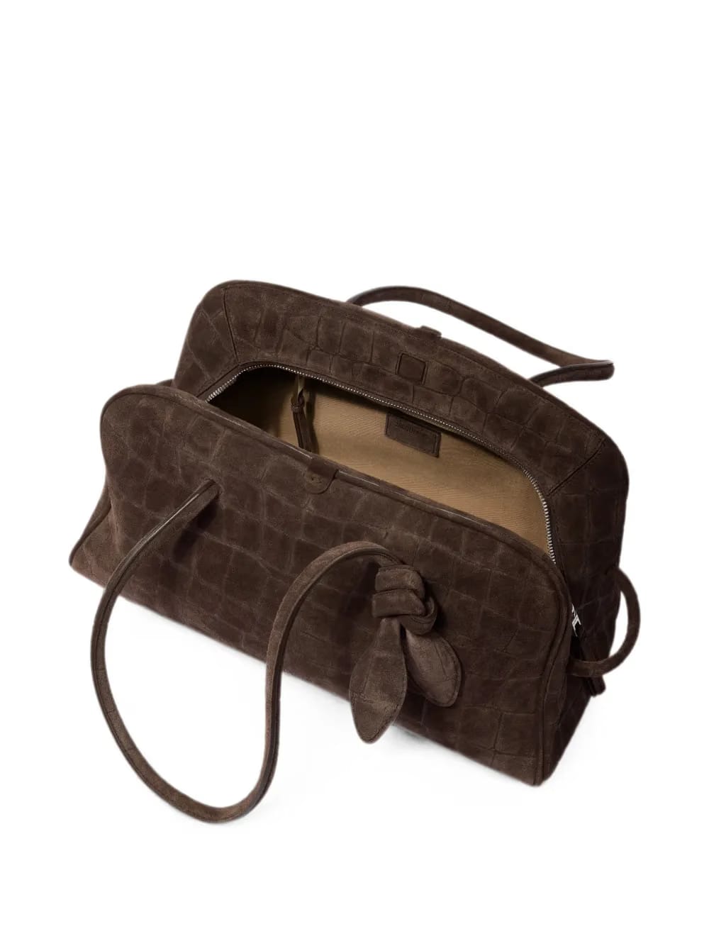 A Turismo crocodile-embossed knot-detail tote bag