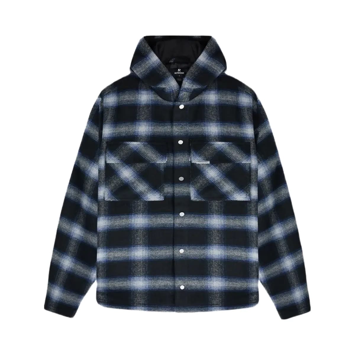 Represent Hooded Overshirt Midnight Navy