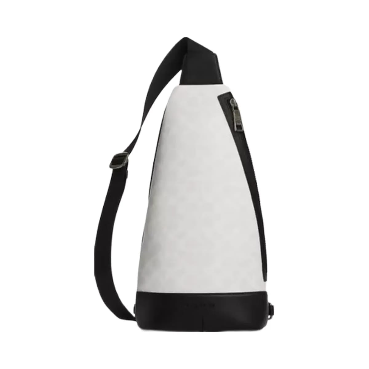 Coach Dominic Sling Pack In Signature Canvas in Gunmetal Chalk Black