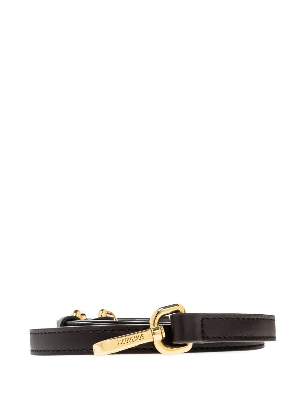 Bambino leather-trimmed woven mini bag