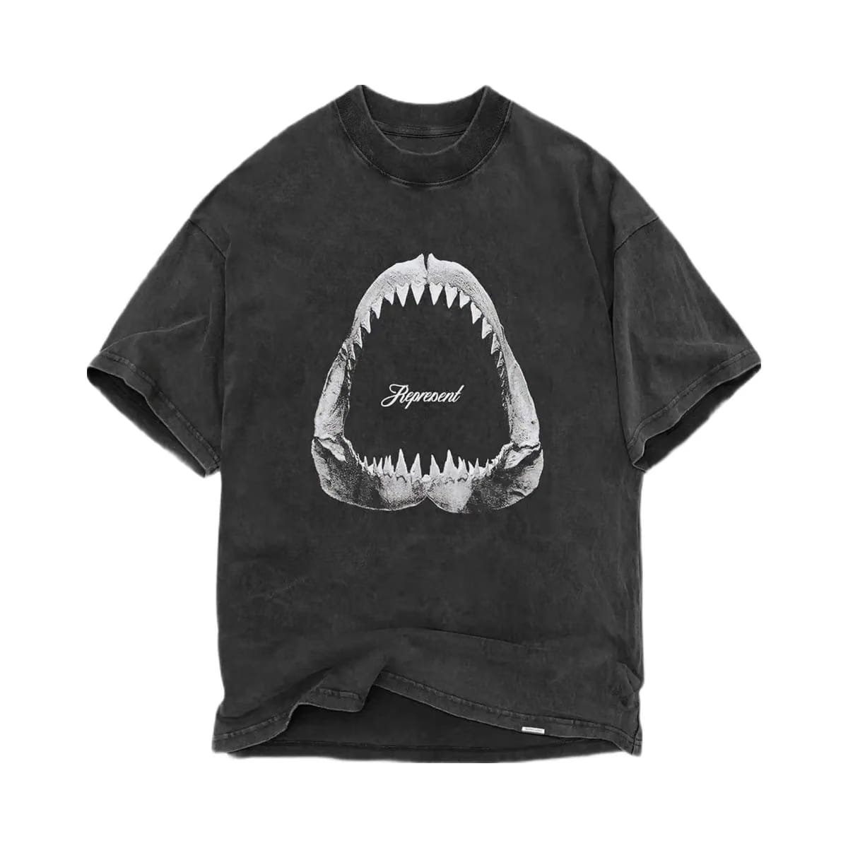 Represent Shark Jaws T-Shirt Vintage Grey
