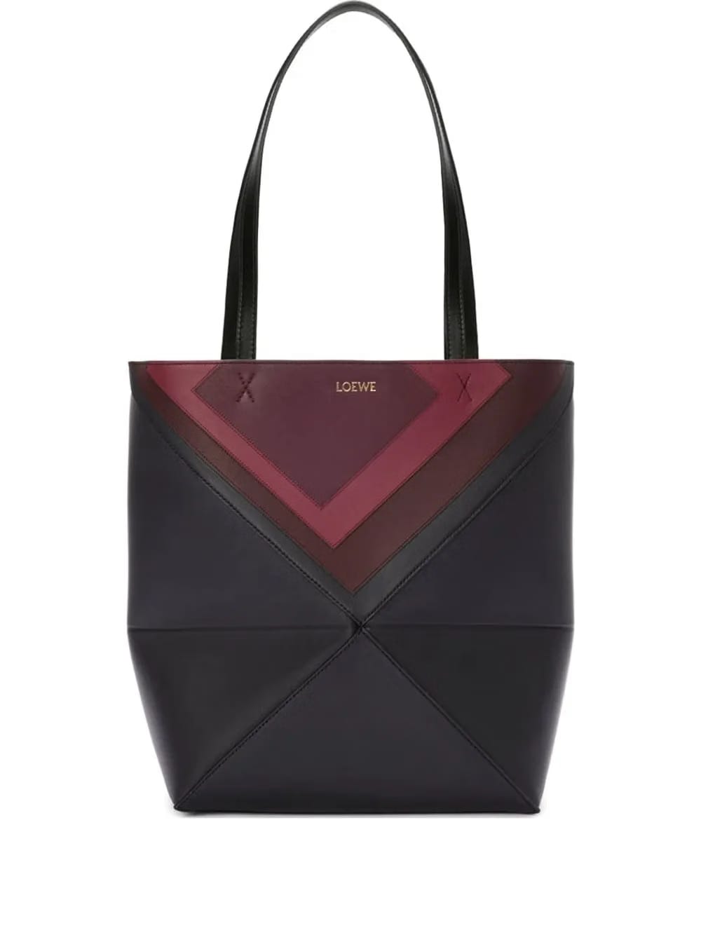 medium Puzzle folded-painel tote bag