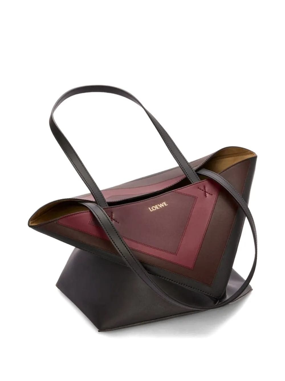 medium Puzzle folded-painel tote bag