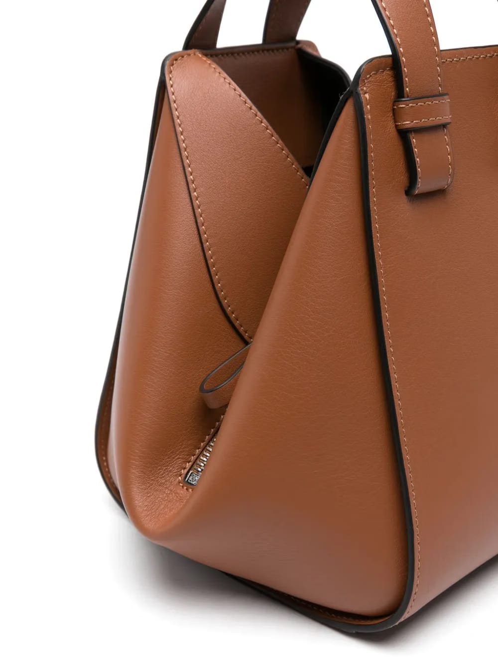 Compact Hammock leather tote bag
