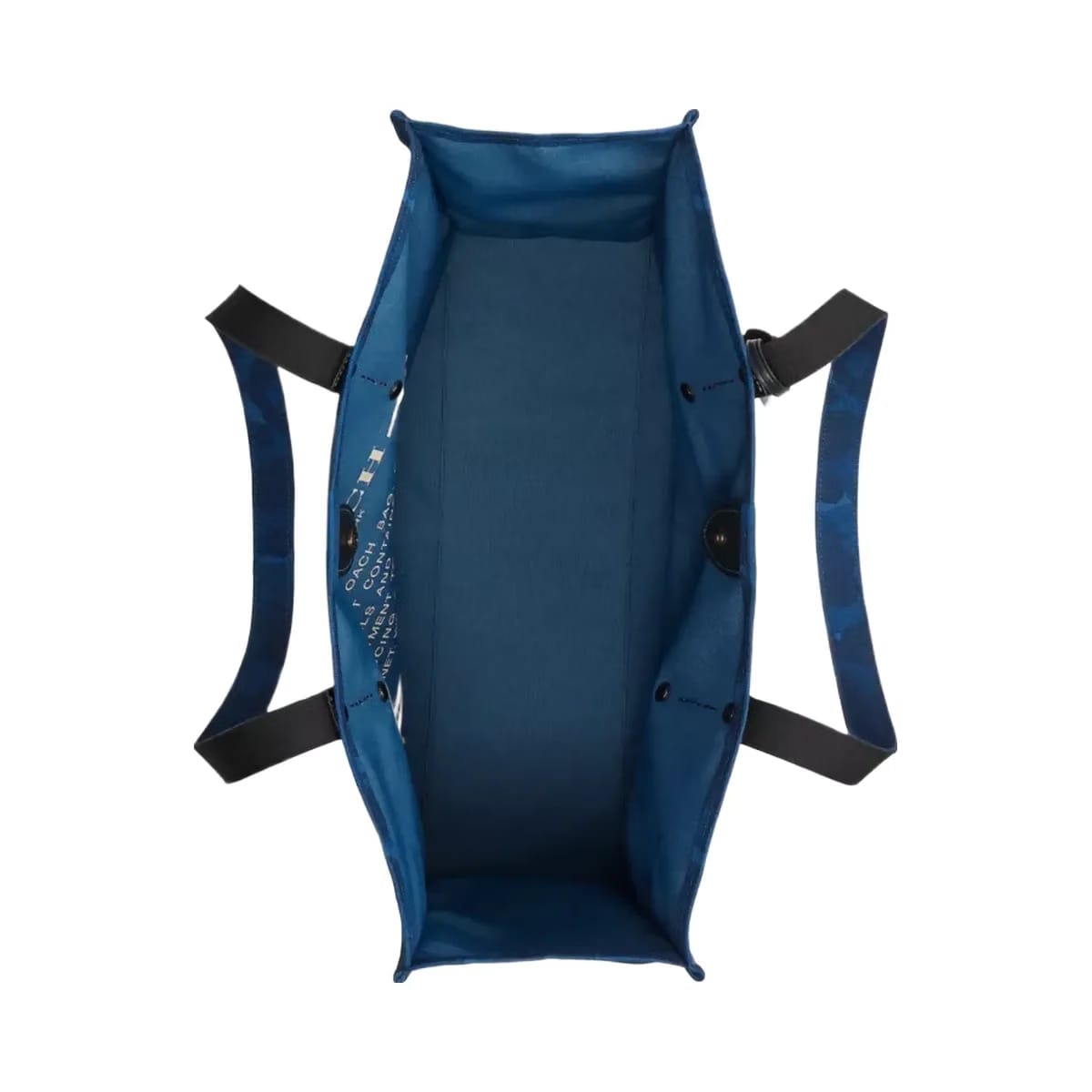 Coach Tote With Camo Print And Rexy in Deep Blue Multi