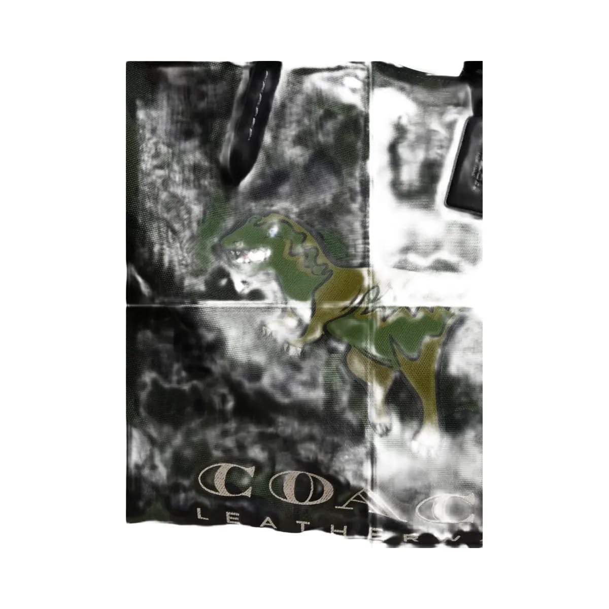 Coach Tote With Camo Print And Rexy in Army Green Multi