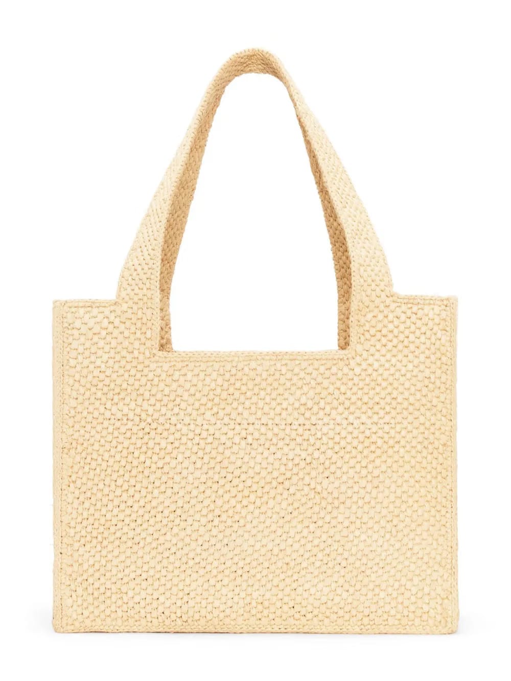 Medium LOEWE Font Tote in raffia