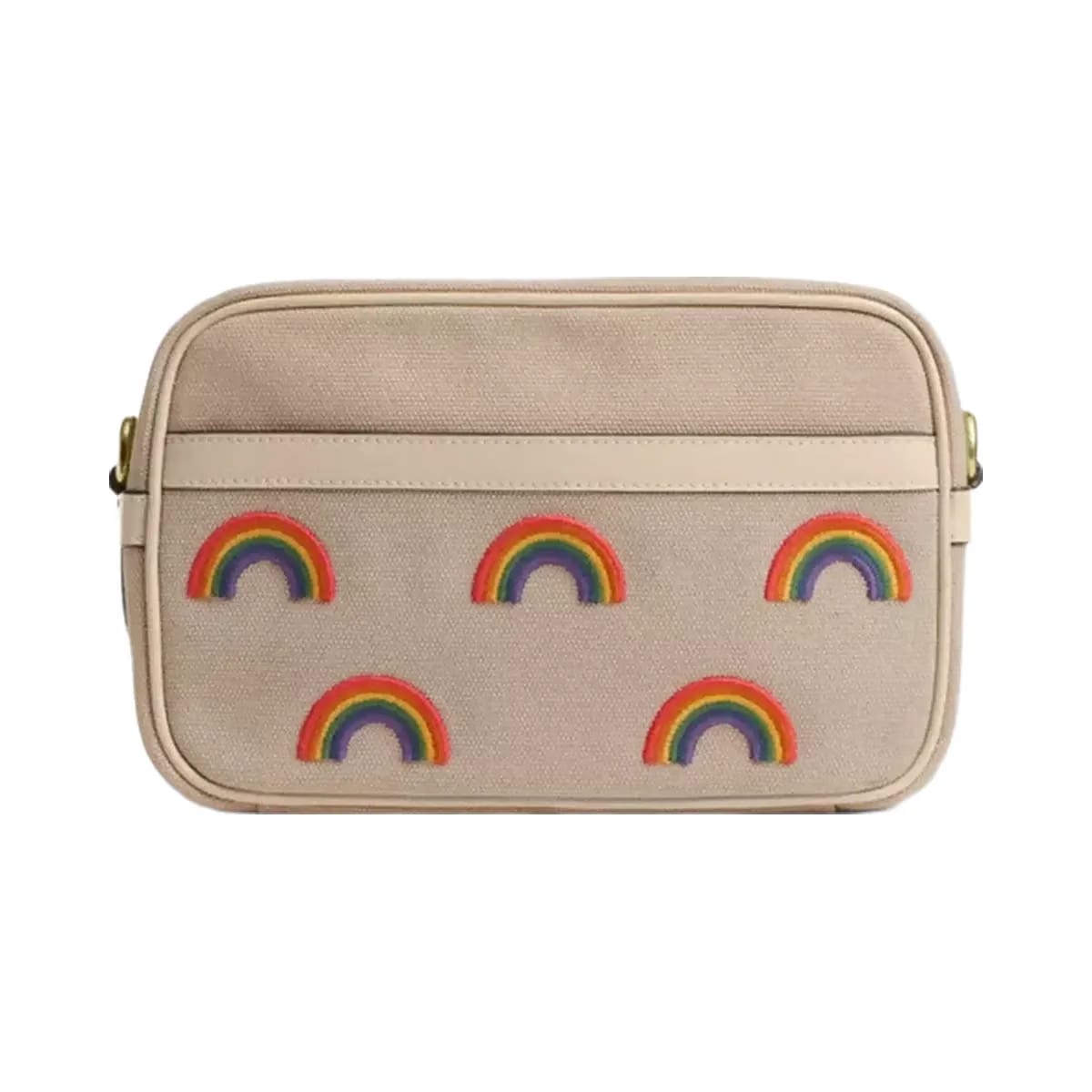 Coach Theo Camera Bag With Rainbow in Ivory Multi