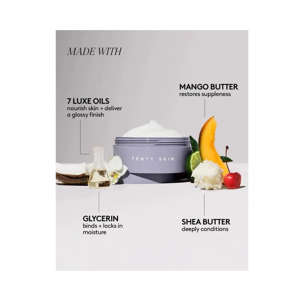 Fenty Butta Drop Whipped Oil Body Cream with Tropical Oils + Shea Butter Fenty Fresh Shimmering
