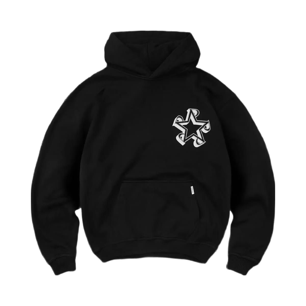 Represent Initial Star Hoodie Jet Black