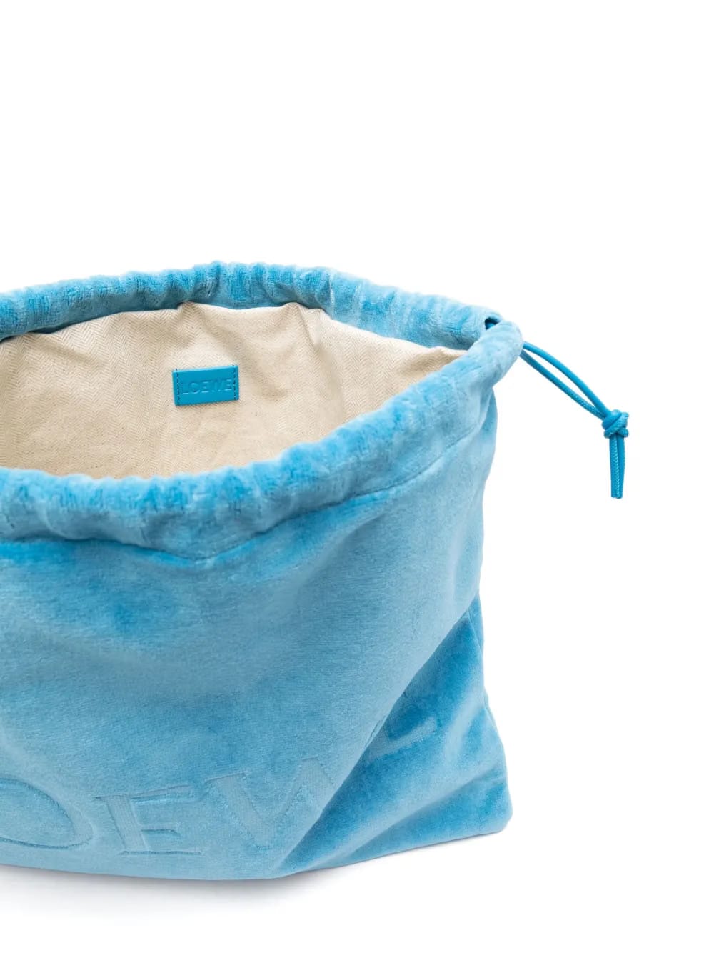 logo-debossed clutch