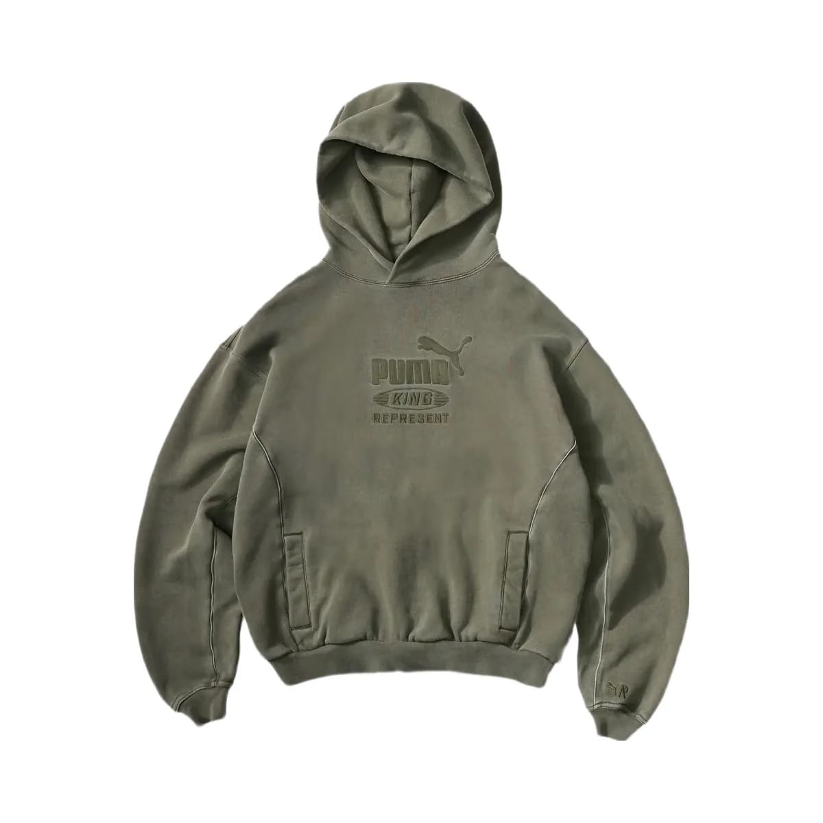 Represent X Puma Graphic Hoodie Night Pine
