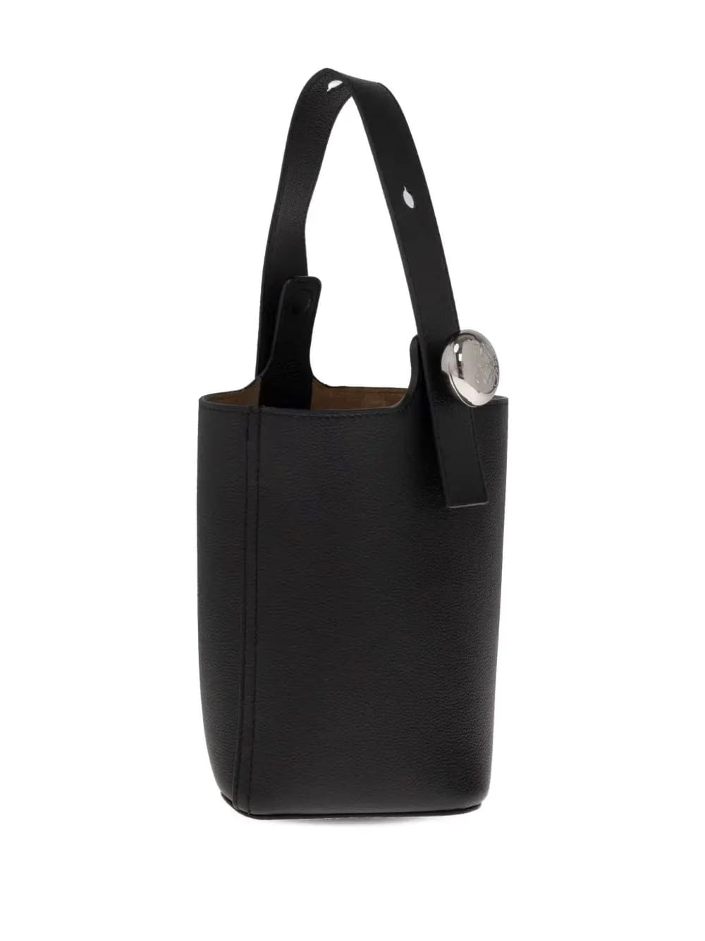 leather top-handle mini bag