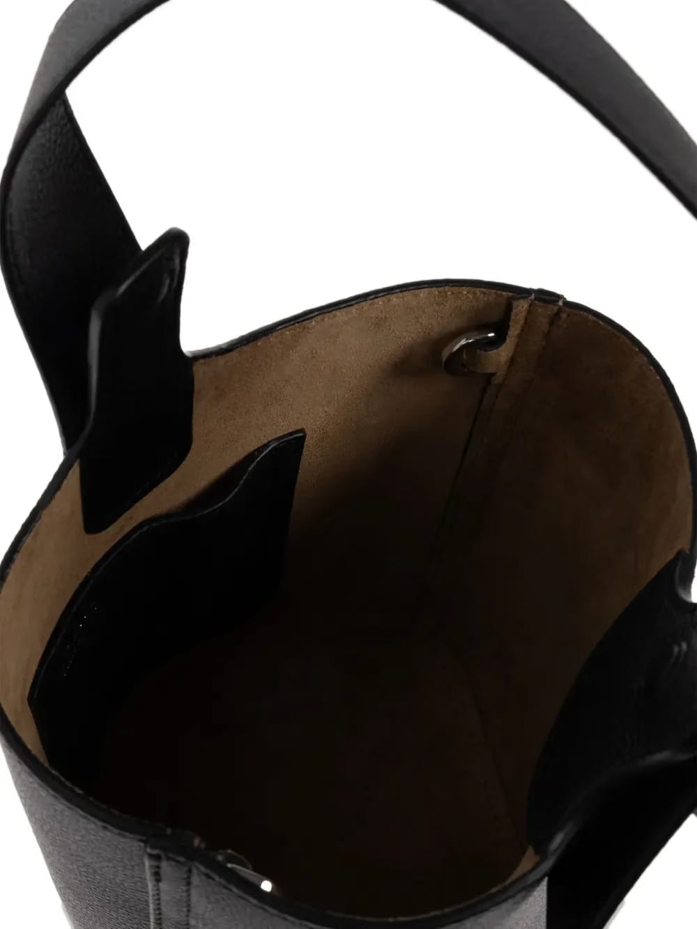 leather top-handle mini bag