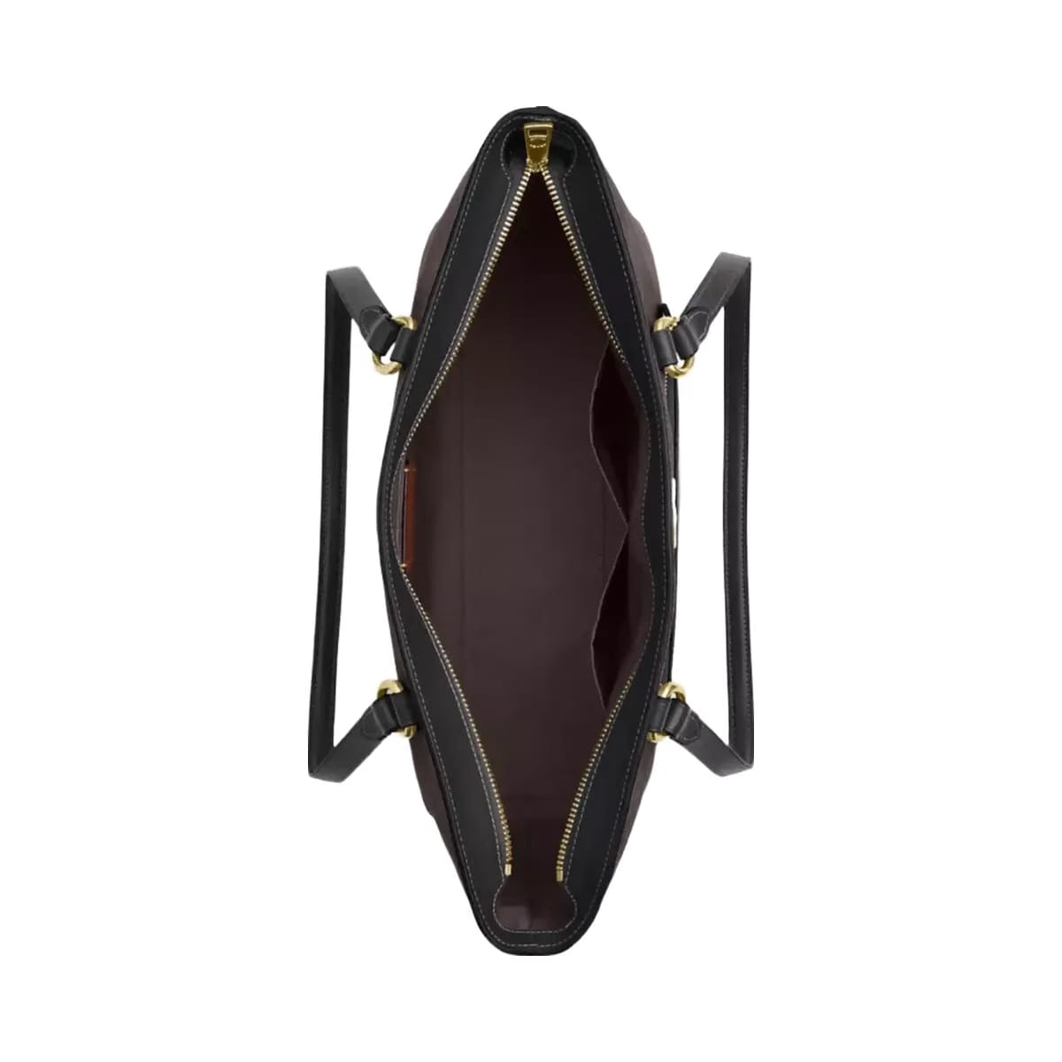 Coach Station Tote Bag In Signature Canvas in Gold Walnut Black