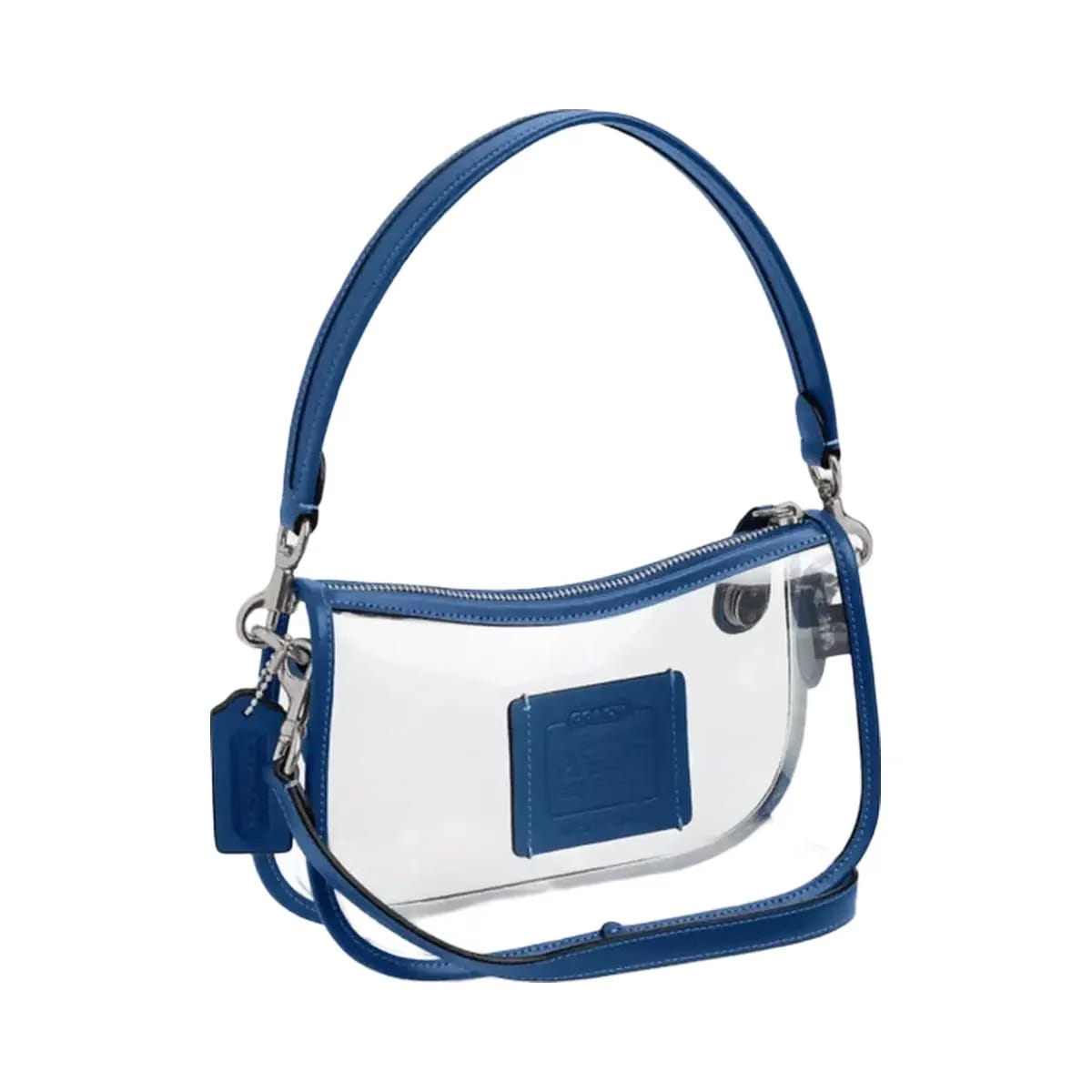 Coach Stadium Swinger Bag in Silver True Blue