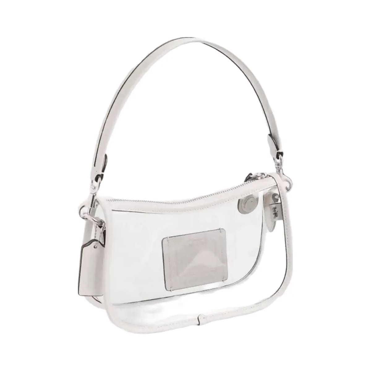 Coach Stadium Swinger Bag in Silver Chalk