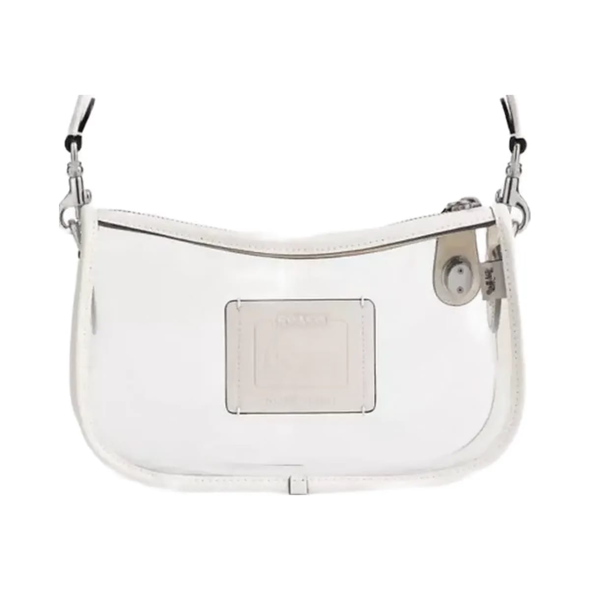 Coach Stadium Swinger Bag in Silver Chalk