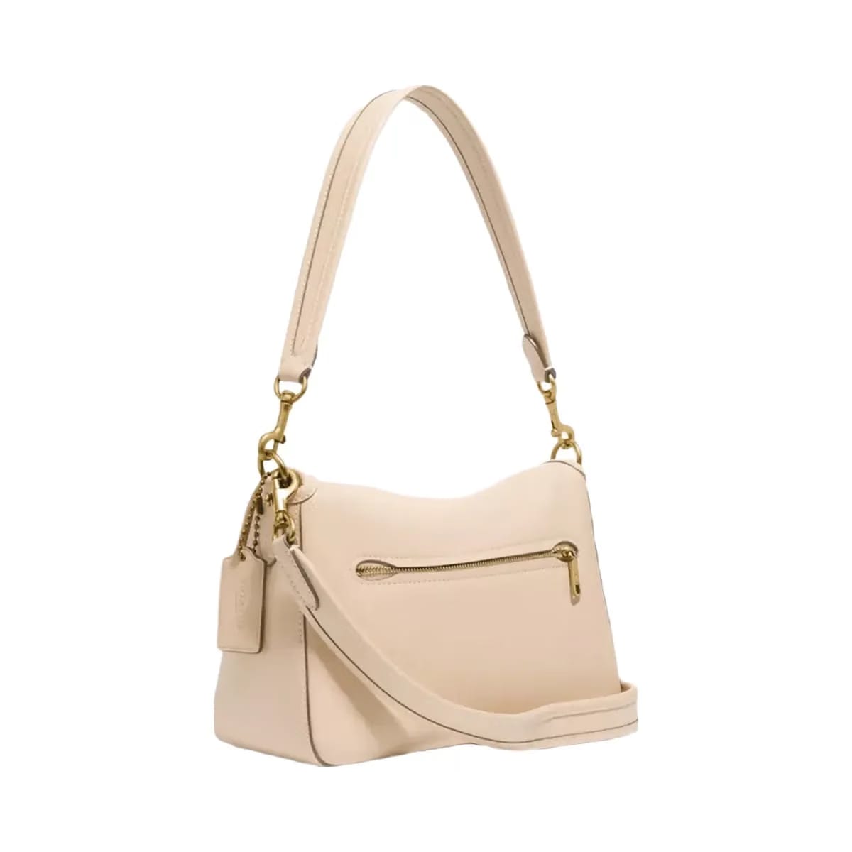 Coach Soft Tabby Shoulder Bag in Brass Ivory