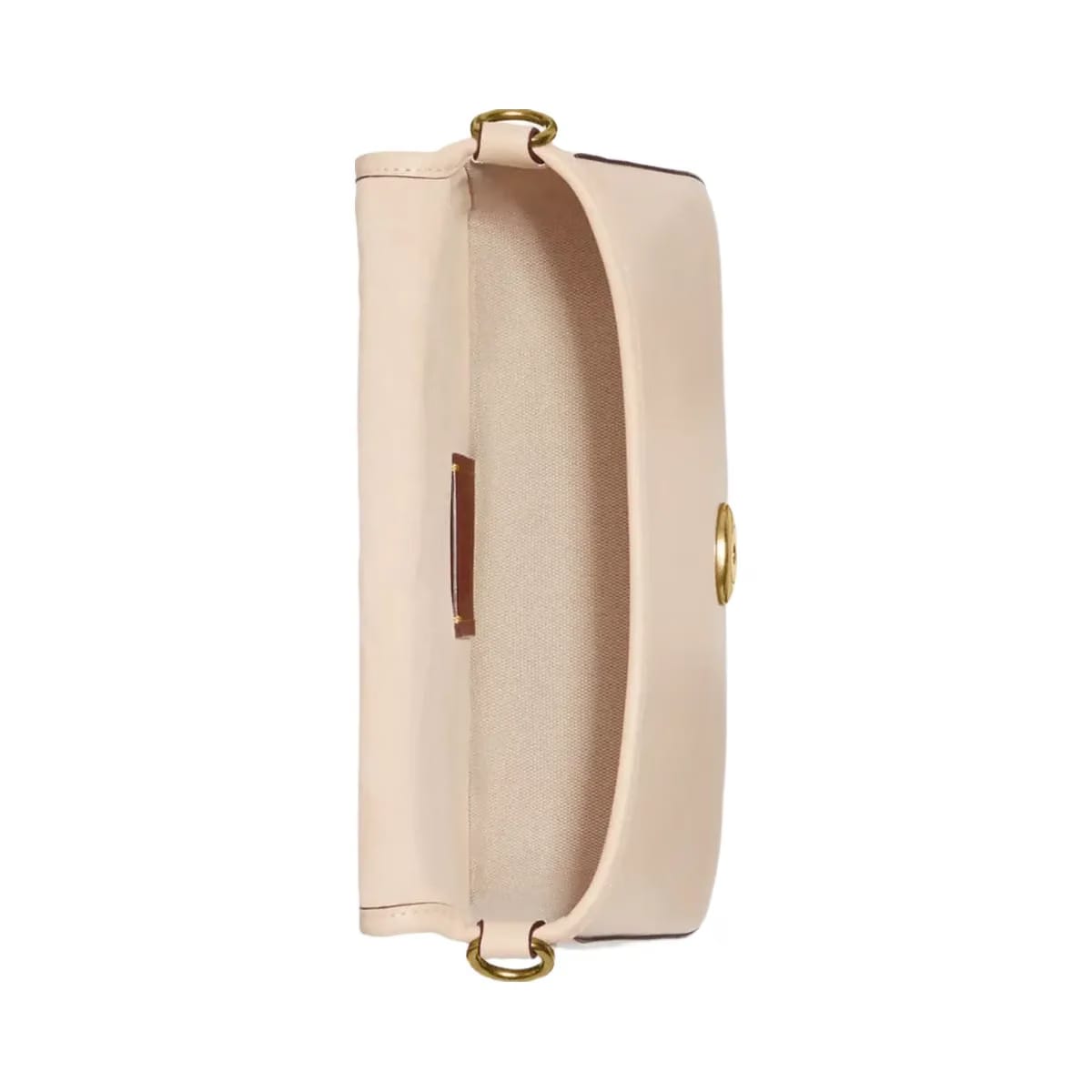 Coach Soft Tabby Shoulder Bag in Brass Ivory