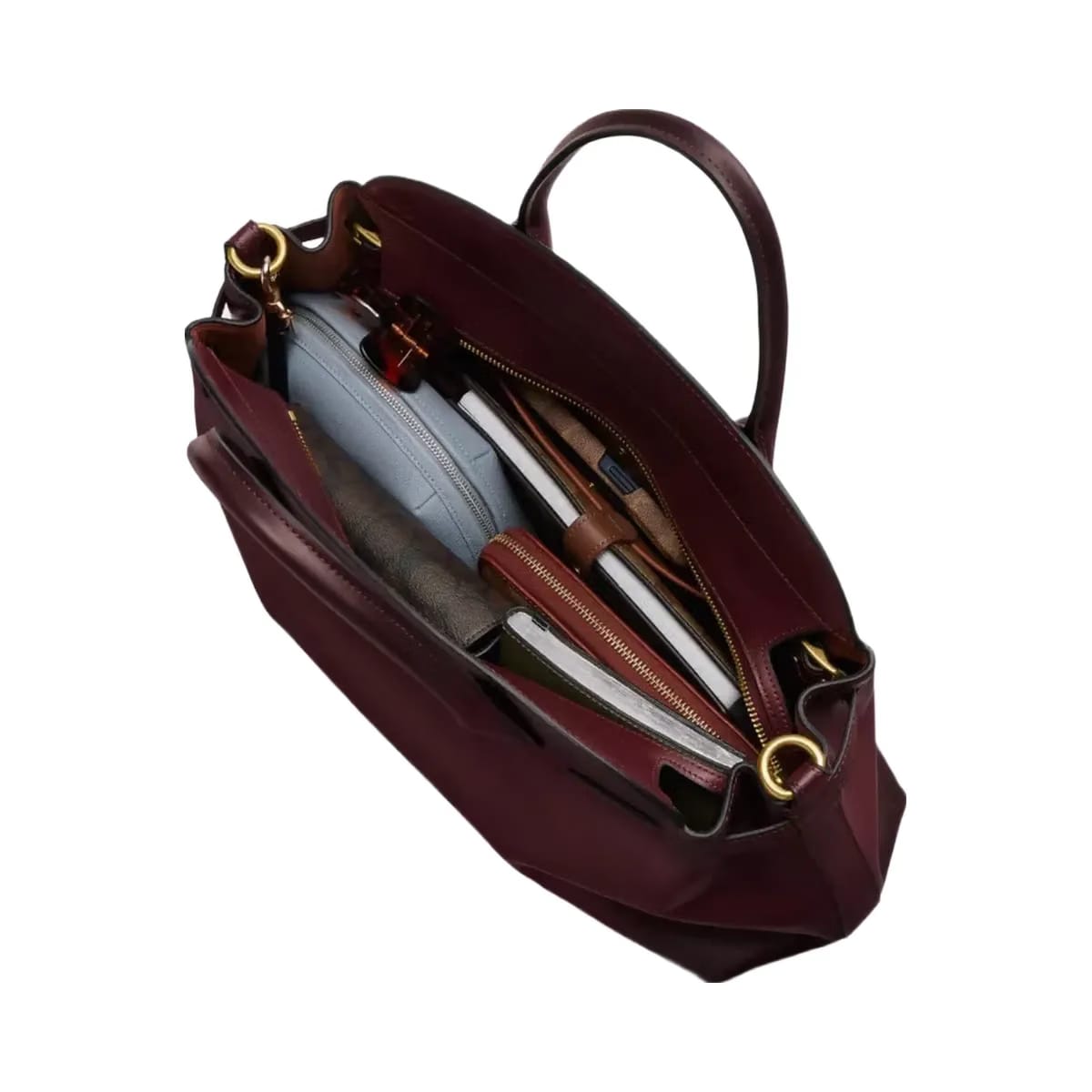 Coach Soft Empire Carryall Bag 40 in Brass Merlot