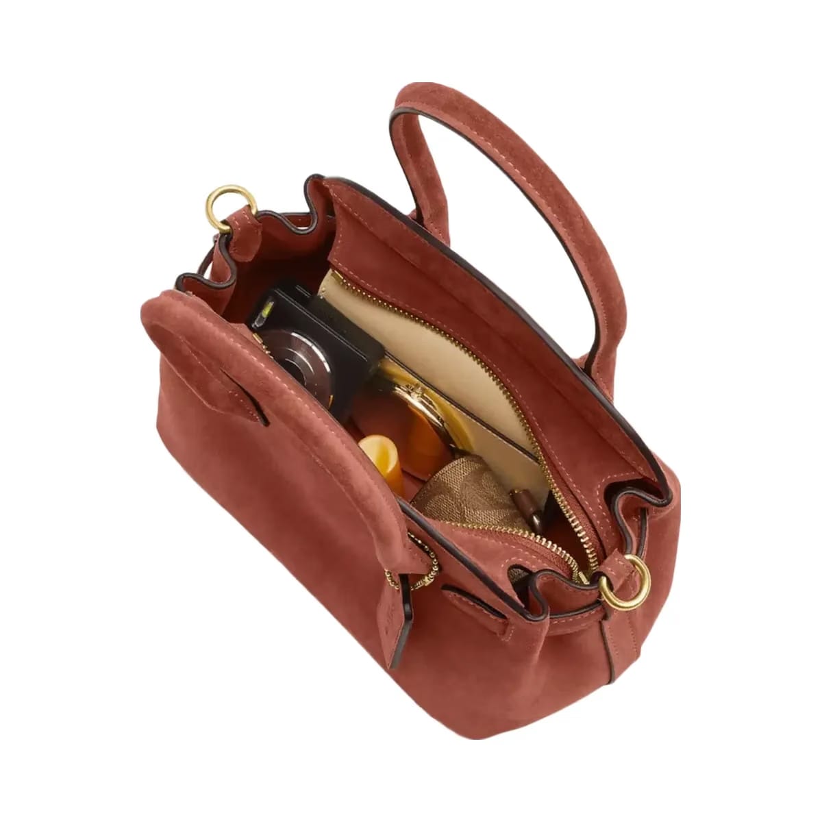 Coach Soft Empire Carryall Bag 21 in Brass Clay