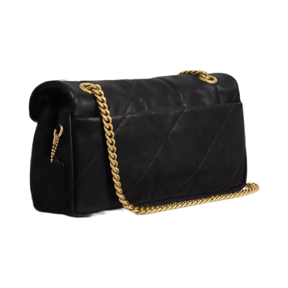 Coach Tabby Shoulder Bag 26 With Quilting in Brass Black