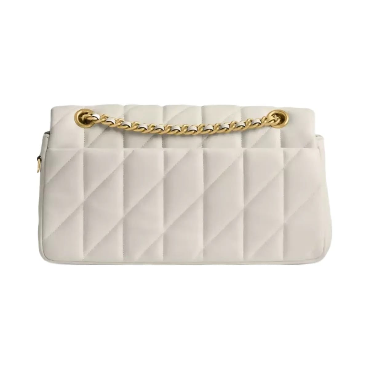 Coach Tabby Shoulder Bag 26 With Pillow Quilting in Brass Chalk