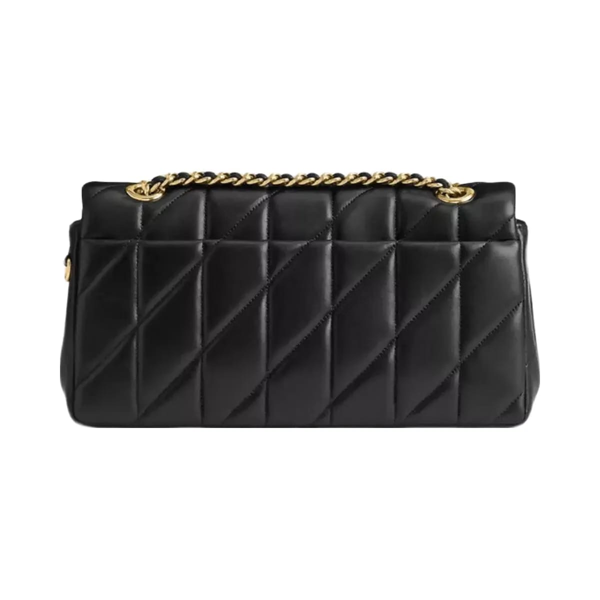 Coach Tabby Shoulder Bag 26 With Pillow Quilting in Brass Black